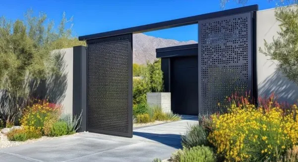 Decorative privacy gate
