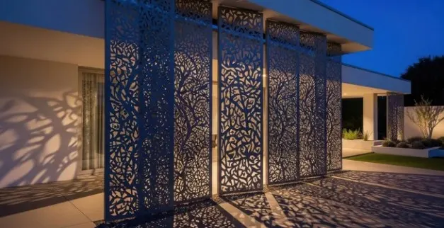 Decorative Panels — supporting metal work
